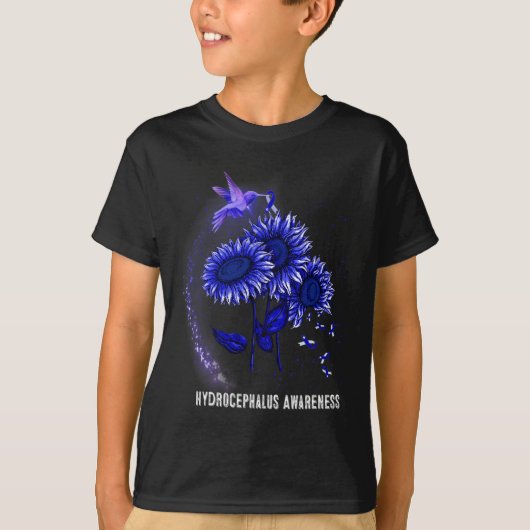ヒマワリ水頭症認識度 Tシャツ (正面)