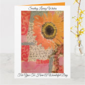 ヒマワリ混合培地 カード (黄色い花)