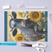 ヒマワリ牛 薄葉紙 (クラフト)