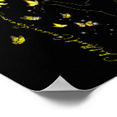 ヒマワリ猫金ゴールドリボン幼少期がんアワレ ポスター (角)