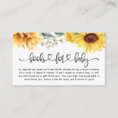 ヒマワリ用ベビシャワーブックベビー エンクロージャーカード (正面)