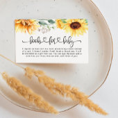 ヒマワリ用ベビシャワーブックベビー エンクロージャーカード