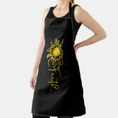 ヒマワリ男性へ信仰女性おもしろい、サンシャイン、エンドウ エプロン (インサイチュ)