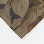 ヒマワリ畑のゴールデンレトリバー犬 フリースブランケット (角)