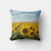 ヒマワリ畑 クッション (正面)