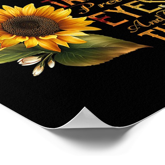 ヒマワリ目とかわいらしThの犬の母 ポスター (角)