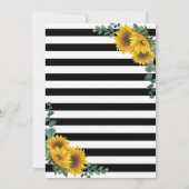 ヒマワリ看護師卒業ピン式 招待状 (裏面)