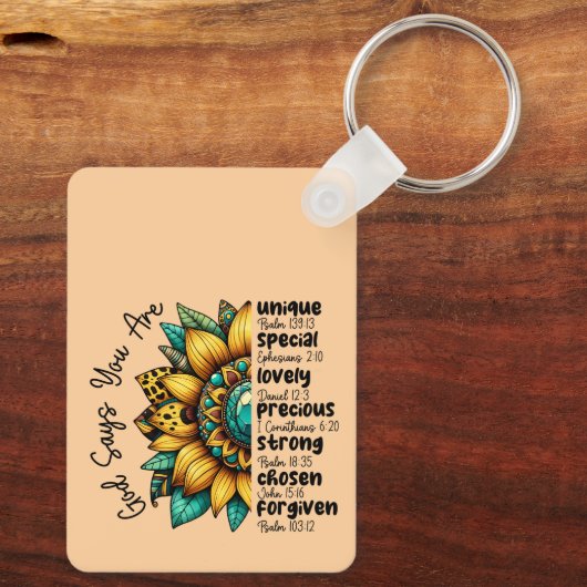 ヒマワリ神は君のことを言う キーホルダー (裏面)