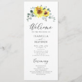 ヒマワリ秋素朴フローラユーカリ結婚ス プログラム (正面)