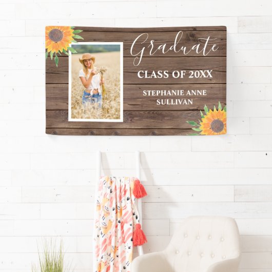 ヒマワリ素朴の木科卒業 横断幕 (インサイチュ)