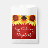 ヒマワリ素朴ウッド誕生日 フェイバーバッグ (正面)