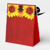 ヒマワリ素朴ウッド誕生日 フェイバーボックス (裏面サイド)