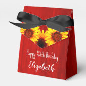 ヒマワリ素朴ウッド誕生日 フェイバーボックス (正面サイド)