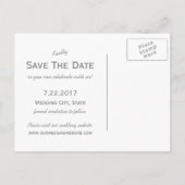 ヒマワリ素朴シャルボードウェディング 案内ポストカード (裏面)