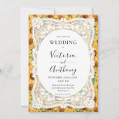 ヒマワリ素朴ス結婚レース 招待状 (正面)