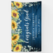 ヒマワリ素朴ユーカリ卒業生 横断幕 (縦)