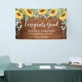 ヒマワリ素朴ユーカリ卒業生 横断幕 (トレードショー)