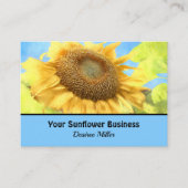 ヒマワリ素朴国イエローウォーター色 名刺 (正面)