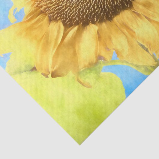 ヒマワリ素朴国イエローウォーター色 薄葉紙 (詳細)