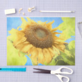 ヒマワリ素朴国イエローウォーター色 薄葉紙 (クラフト)