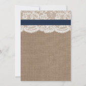 ヒマワリ素朴婚約パーティ又はシャワー 招待状 (裏面)