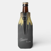 ヒマワリ素朴結婚の ボトルクーラー (ボトル裏面)