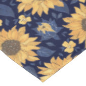 ヒマワリ紺地  テーブルクロス (アングル)