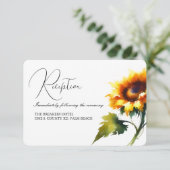 ヒマワリ結婚の挿入カード エンクロージャーカード (スタンド正面)
