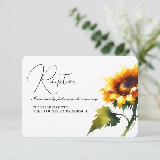 ヒマワリ結婚の挿入カード エンクロージャーカード (スタンド正面)