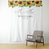 ヒマワリ結婚の背中 タペストリー (インサイチュ)