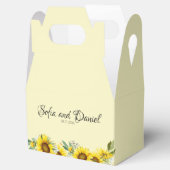 ヒマワリ結婚の黄色 フェイバーボックス (オープン)