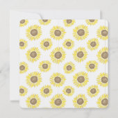 ヒマワリ結婚ス 招待状 (裏面)