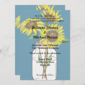 ヒマワリ結婚ス 招待状 (正面/裏面)