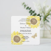 ヒマワリ結婚チョウ 招待状 (スタンド正面)