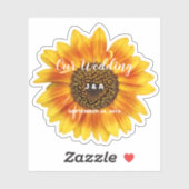 ヒマワリ結婚フローラカスタム切り シール (シート)