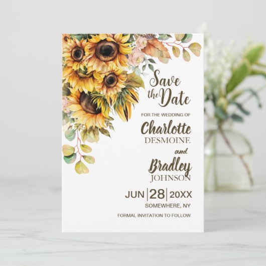 ヒマワリ結婚フローラ セーブザデート (スタンド正面)