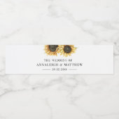 ヒマワリ結婚フローラ ペットボトルラベル (シングルラベル)