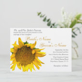 ヒマワリ結婚フローラ 招待状 (スタンド正面)