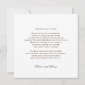 ヒマワリ結婚ボホサンキューカード サンキューカード (裏面)