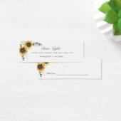 ヒマワリ結婚ユーカリのデイトナイトジャールカード (デスク)