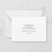 ヒマワリ結婚ユーカリフローラサンキューカード ノートカード (裏面)