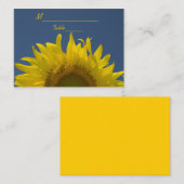 ヒマワリ結婚ングス座席表 プレイスカード (正面/裏面)