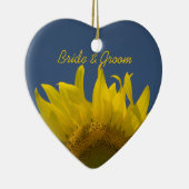 ヒマワリ結婚ン セラミックオーナメント (右)