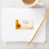 ヒマワリ結婚ー住所 シール (インサイチュ)