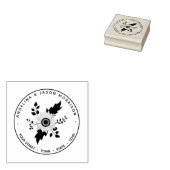 ヒマワリ結婚ー差出人住所 ラバースタンプ (押印)