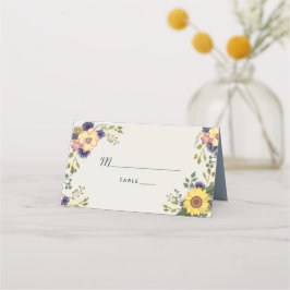 ヒマワリ結婚ー座席表 プレイスカード