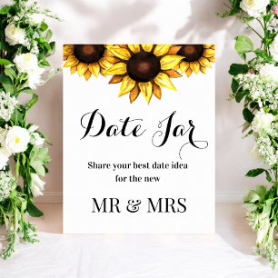 ヒマワリ結婚ーDATE JAR'sサインフローラポスター ポスター