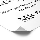 ヒマワリ結婚ーDATE JAR'sサインフローラポスター ポスター (角)