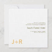 ヒマワリ結婚式招待状 招待状 (裏面)