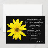 ヒマワリ結婚式招待状 招待状 (正面/裏面)